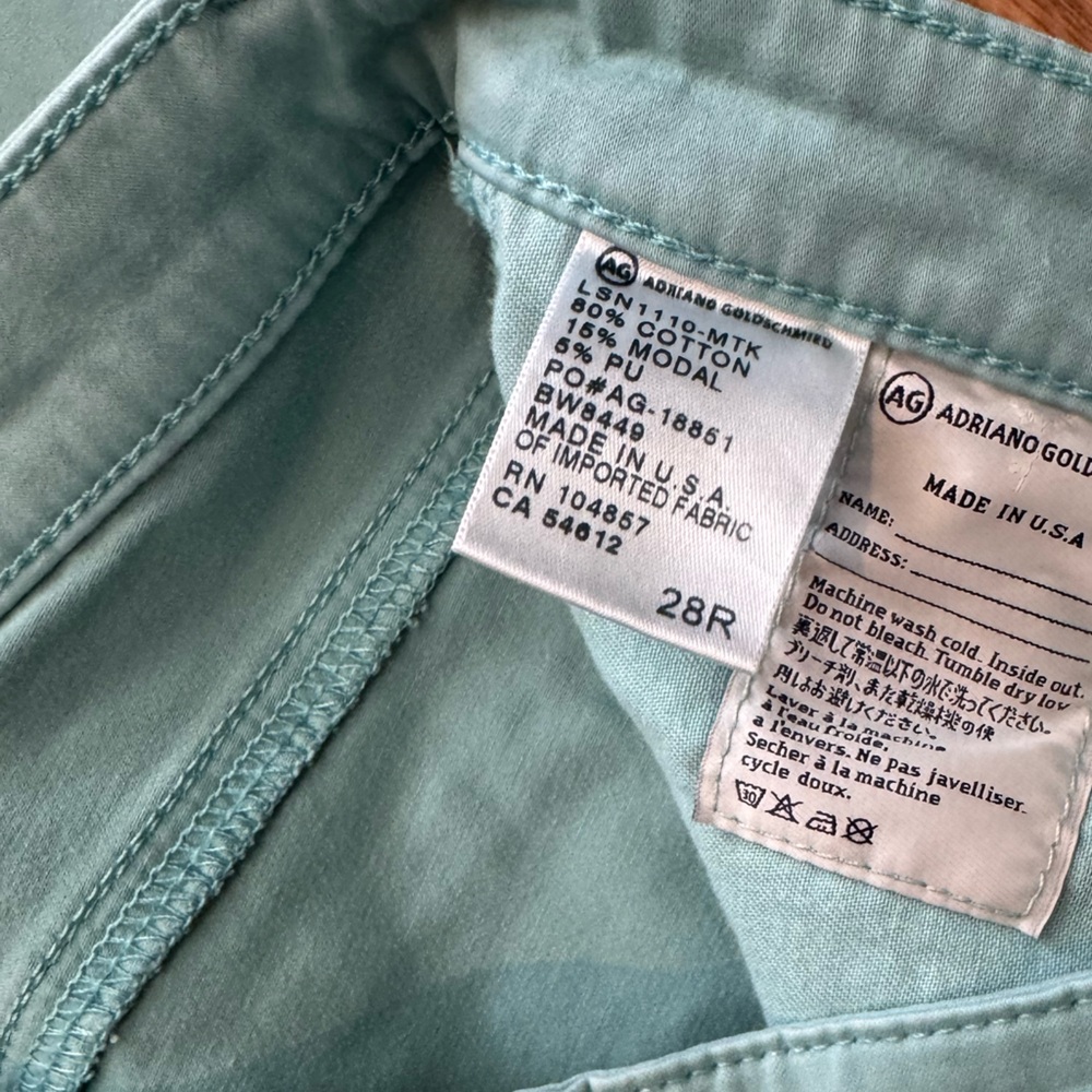 AG Adriano Goldschmied x Calypso St. Barth The Stilt Cigarette Jeans Size 26 - Picture 5 of 7